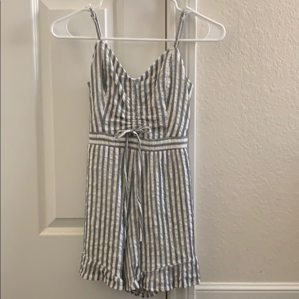 Striped American Eagle romper